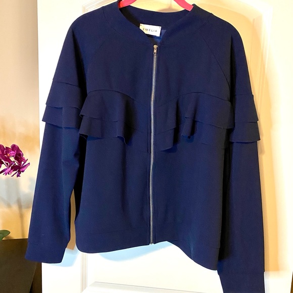 Emelia Ruffle Bomber Jacket - Picture 3 of 6